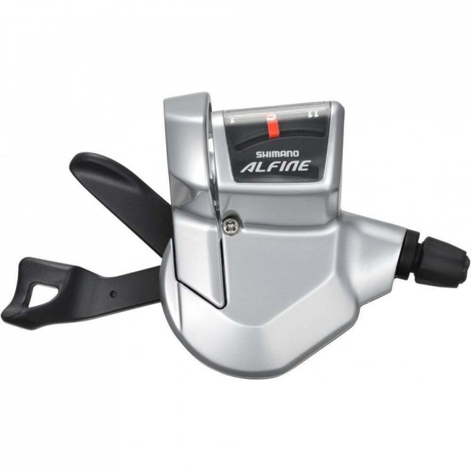 Шифтер SHIMANO ALFINE, S700, серебристый, 11 скоростей, трос+оплетка, для СJ-S700 ISLS700210LS