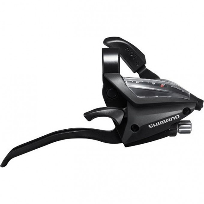 Шифтер/Тормозная ручка SHIMANO TOURNEY, EF510, ПРАВ, 8СК, ТРОС, ЦВ. ЧЕРНЫЙ ESTEF5102RV8AL