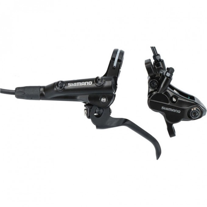 Тормоз дисковый SHIMANO MT MT501, BL(левый)/BR-MT520(передний), полимерные колодки, 1000мм, черный EMT501EKLFPRA100