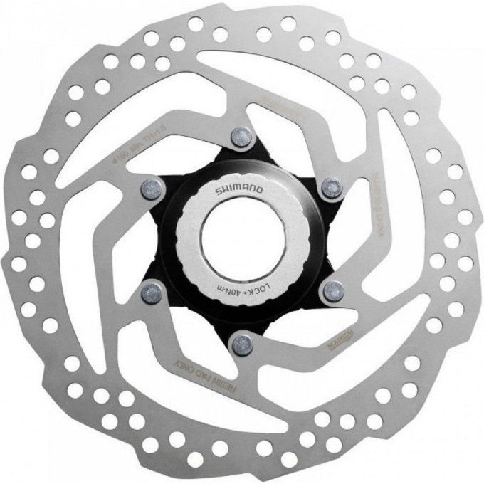 Тормозной диск SHIMANO RT10, 180мм, C.LOCK, С LOCK RING, ТОЛЬКО ДЛЯ ПЛАСТ КОЛОД ESMRT10M