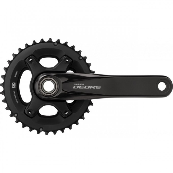 Система SHIMANO DEORE, M6000-2, 175 мм, интегрированный вал, 10 скоростей, 36/26T без каретки, черный EFCM6000EX66X