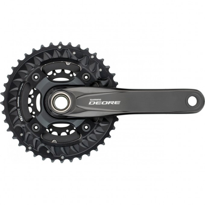 Система SHIMANO DEORE, M6000-3, 170 мм, интегрированный вал, 10 скоростей, 40/30/22T без каретки, черный EFCM6000CX002X